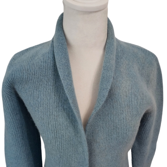 Vintage Adele Joyce Wool Angora Blend Single Button Cardigan Jacket - Picture 2 of 9